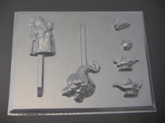 311sp Genie, King and Lamp Chocolate Candy Lollipop Mold